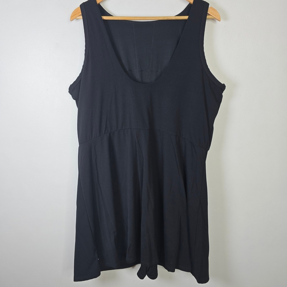 Old Navy Active Go-Dry Black Exercise Dress XXL Tall Built-in Shorts - Picture 2 of 5